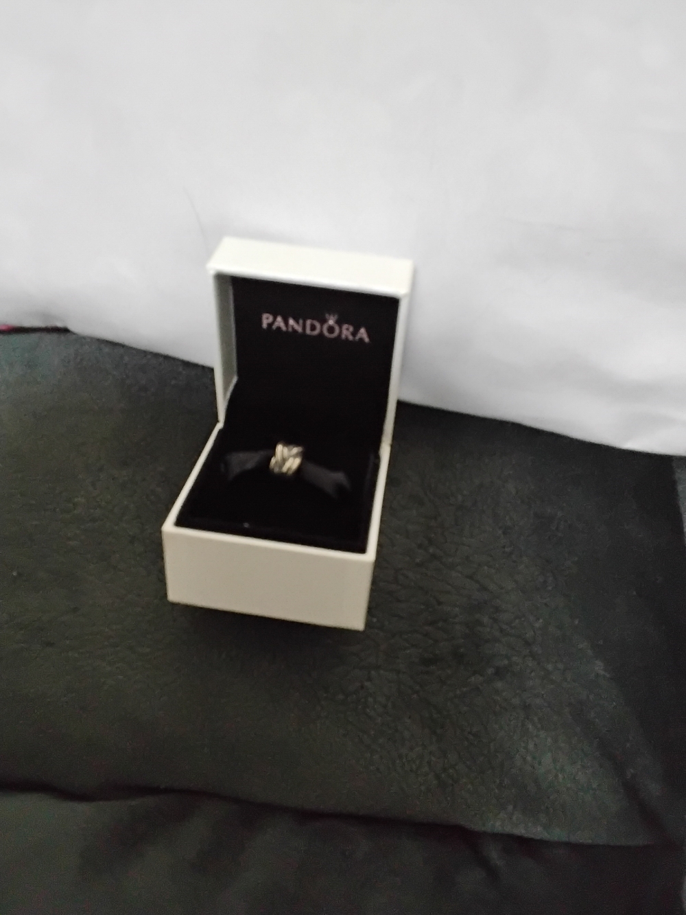 Pandora Silver Twisted Knot Ring in Silver